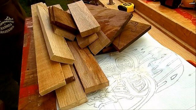 cutting wood