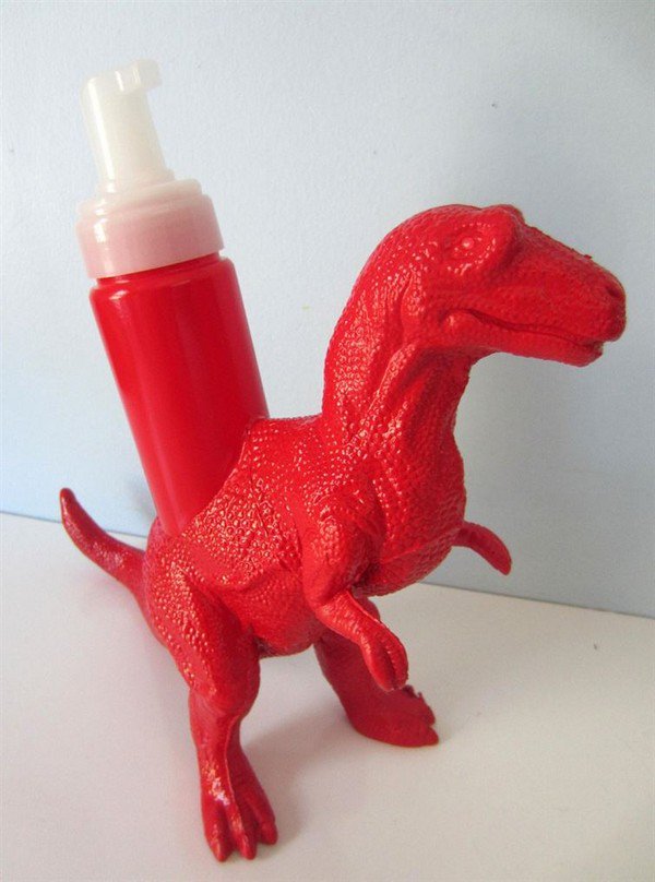dinosaur soap dispenser