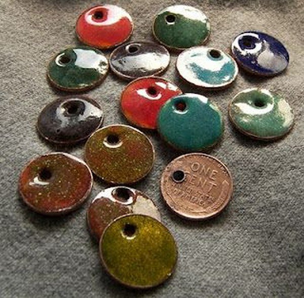 enamel charm pennies