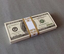 fake money stack
