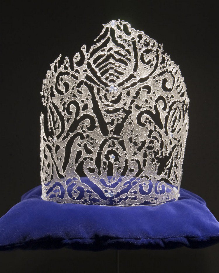 fancy glass crown