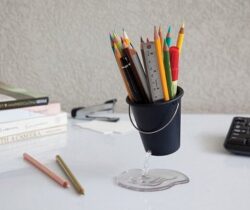 floating bucket desk tidy