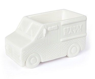 food truck snack bowl white