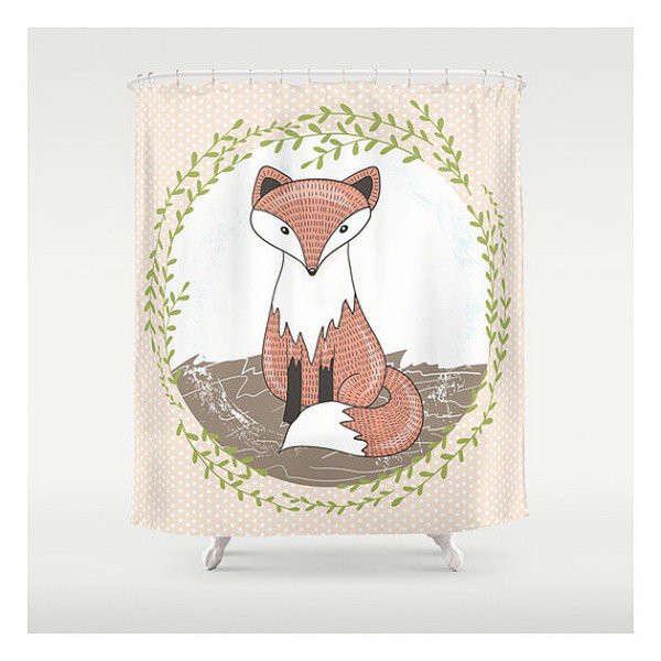 foxy shower curtain