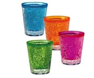 freezable shot glasses colours