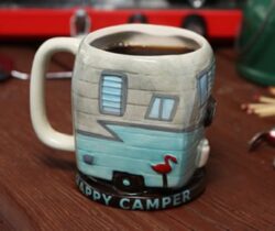 happy camper mug