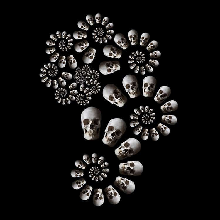 human skull fractal