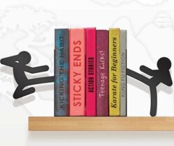 karate stickmen bookends