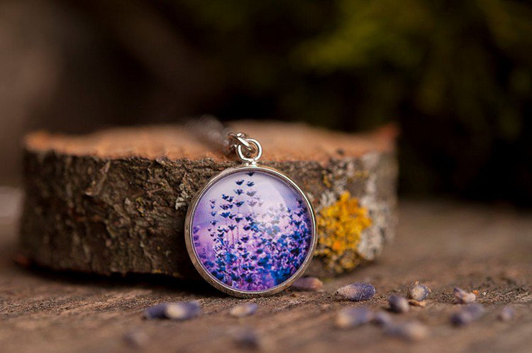 lavendar necklace