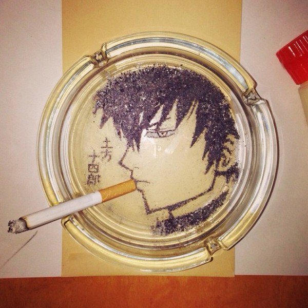 manga guy cigarette