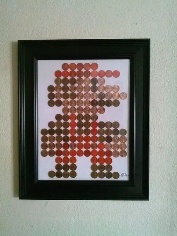 mario coin art