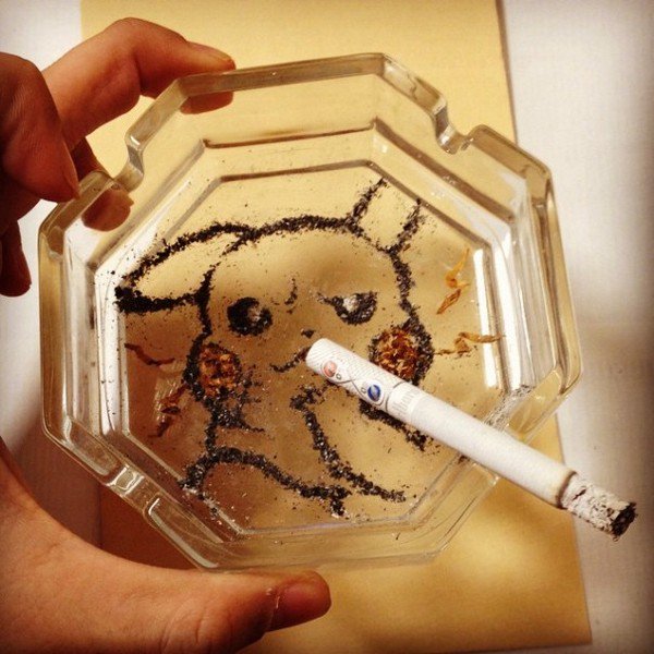 pikachu cigarette ashtray