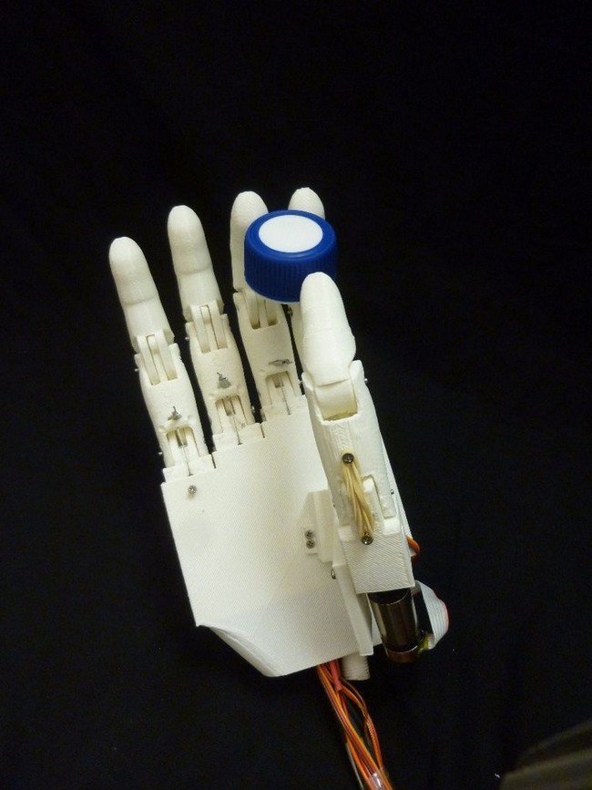 prosthetic hand holding