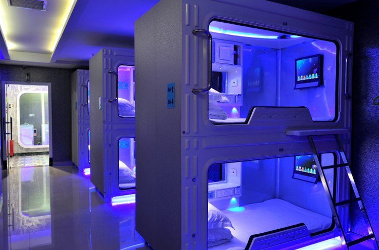 space hotel beds
