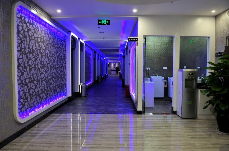 space hotel corridor