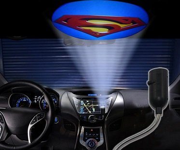 superman car projection light