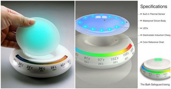 temperature sensing bath plug