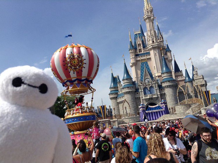 tiny baymax disney parade