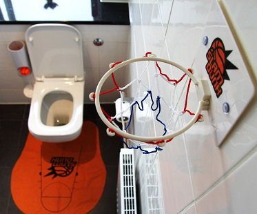 toilet basketball set