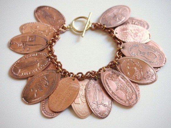 travel charm coin bracelet