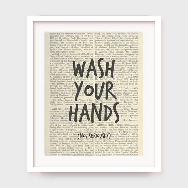 wash your hands sign