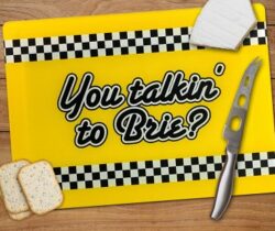 you talkin' to brie cheeseboard yellow