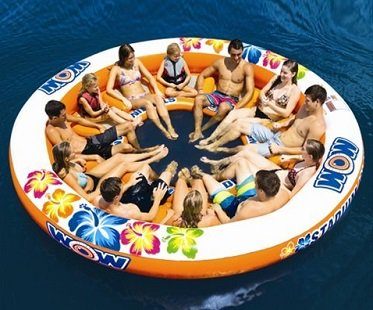 12 person inflatable island