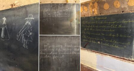 98 Year Old Chalkboard Drawings Oklahoma