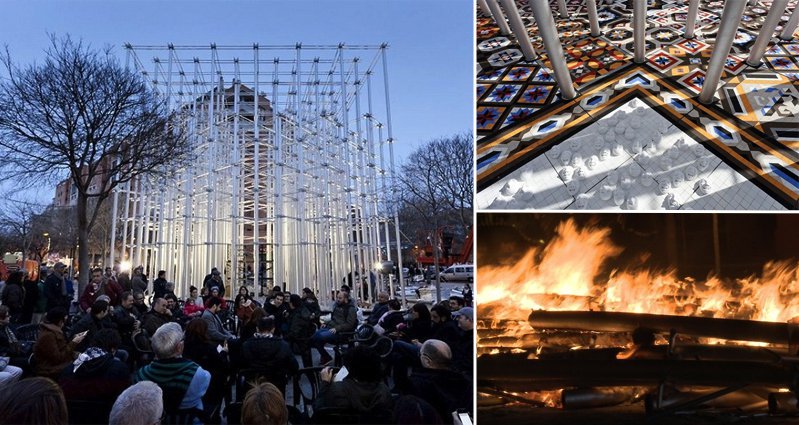 This Awesome Art Installation In Valencia Was Burned To The Ground On ...