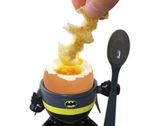 Batman Egg Cup and Toast Cutter dipping