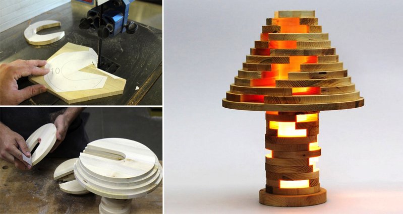 Mike Warren Created This Awesome Stacked Lamp And You Can Too