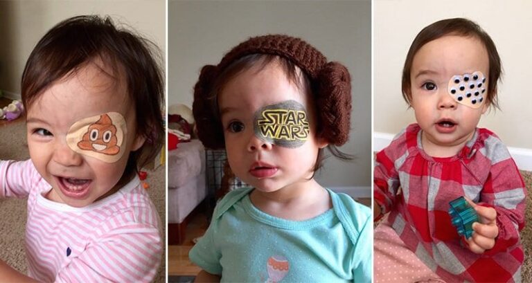 Father Makes Custom Eye Patches