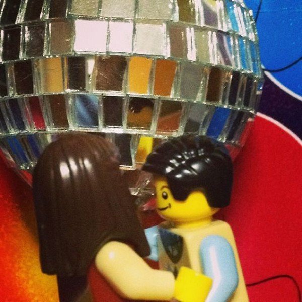 LEGO couple disco ball