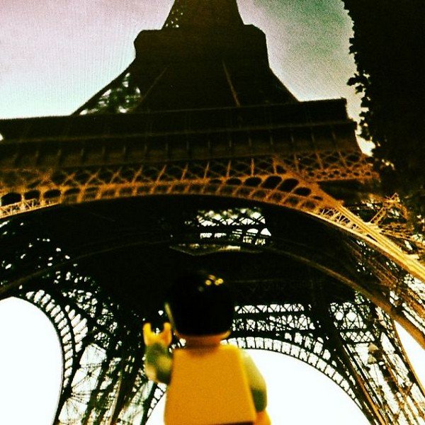 LEGO figure eiffel tower