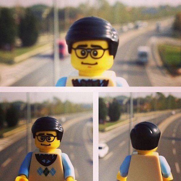 LEGO figure highway