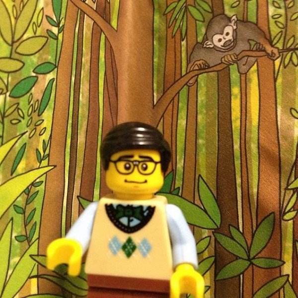 LEGO figure monkey tree