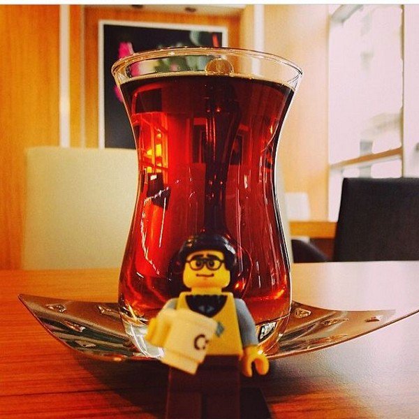 LEGO figure tea