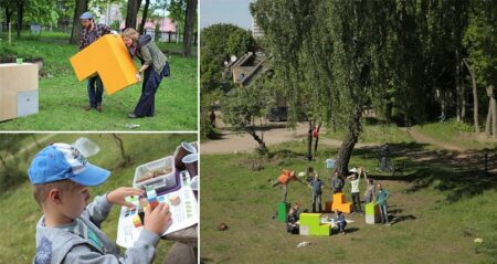 Tetris-Inspired Adaptable Urban Furniture