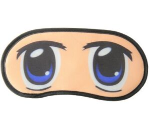anime eyes sleep mask blue