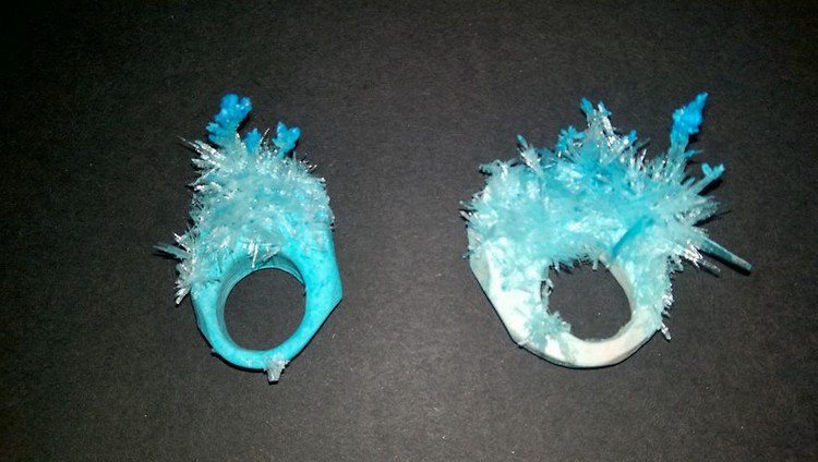bright blue crystal rings