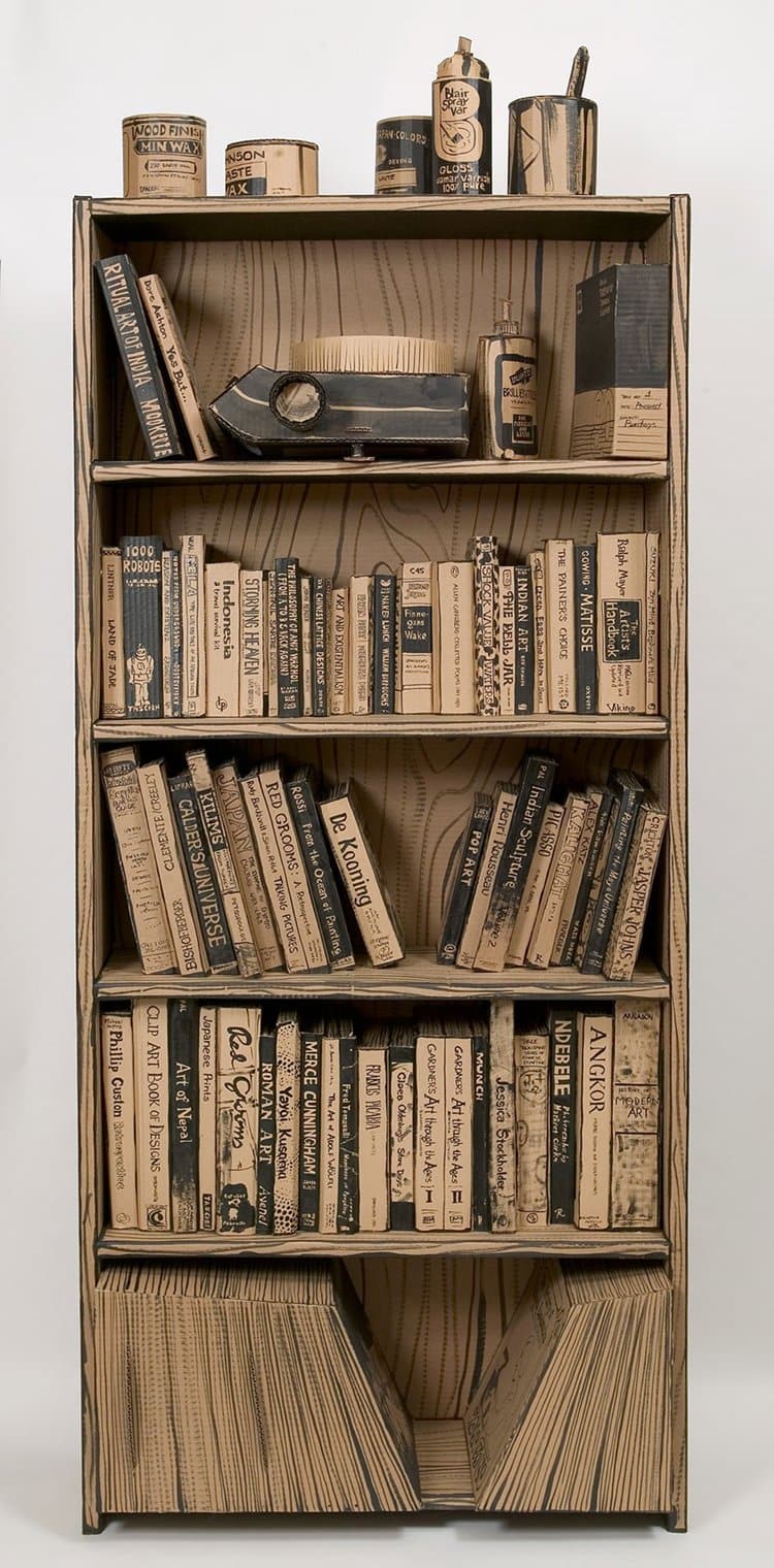 cardboard-art-studio-bookcase