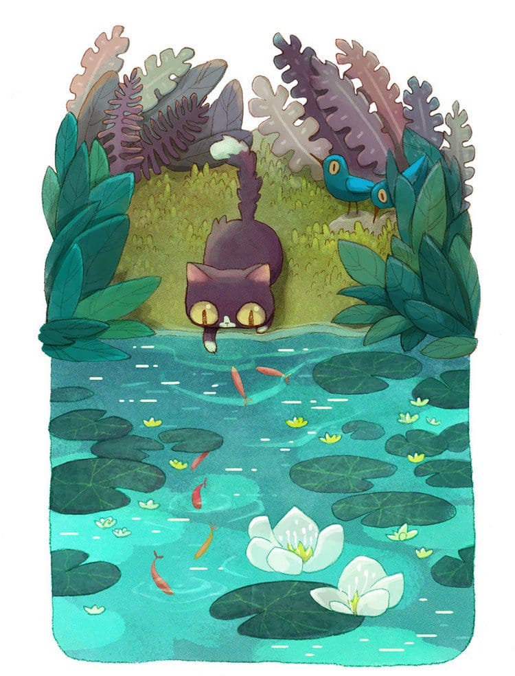 cat fish pond