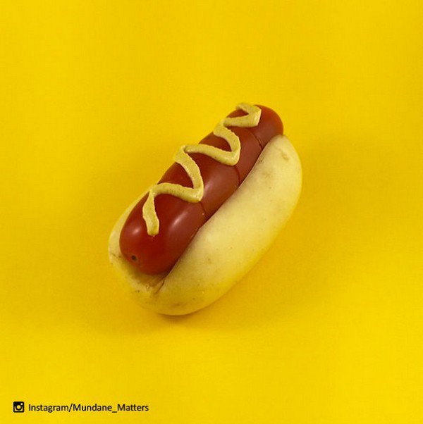 fake hot dog
