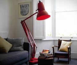 giant floor lamp red