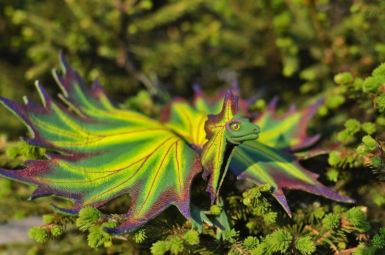 green purple leaf dragon