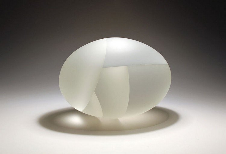 jiyong lee white egg sculpture