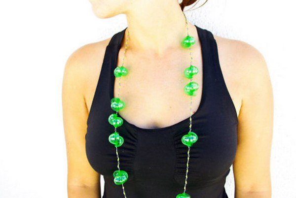 mandarina beaded necklace green