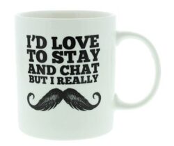mustache mug