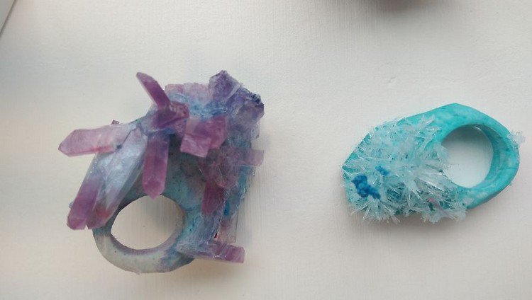 Kaylee Findley Home-Grows These Amazing Crystal Rings