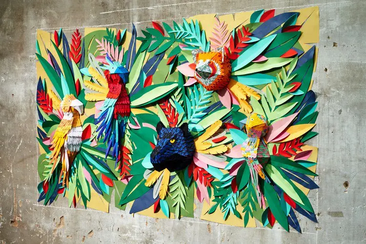 paper mural wall